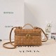 Replica di alta qualità Borse Beauty case Bottega Veneta trucco scamosciata Marrone Imitazione