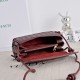 Replica di alta qualità Borsa a tracolla Notturno Intrecciato Bottega Veneta Borgogna Imitazione