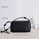 Replica di alta qualità Borsa a tracolla Notturno Intrecciato Bottega Veneta Nero Imitazione