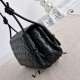 Replica di alta qualità Borsa a tracolla Notturno Intrecciato Bottega Veneta Nero Imitazione