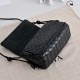 Replica di alta qualità Borsa a tracolla Notturno Intrecciato Bottega Veneta Nero Imitazione