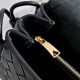 Replica di alta qualità Borsa a tracolla Notturno Intrecciato Bottega Veneta Nero Imitazione