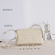 Replica di alta qualità Borsa a tracolla Notturno Intrecciato Bottega Veneta Bianco Imitazione