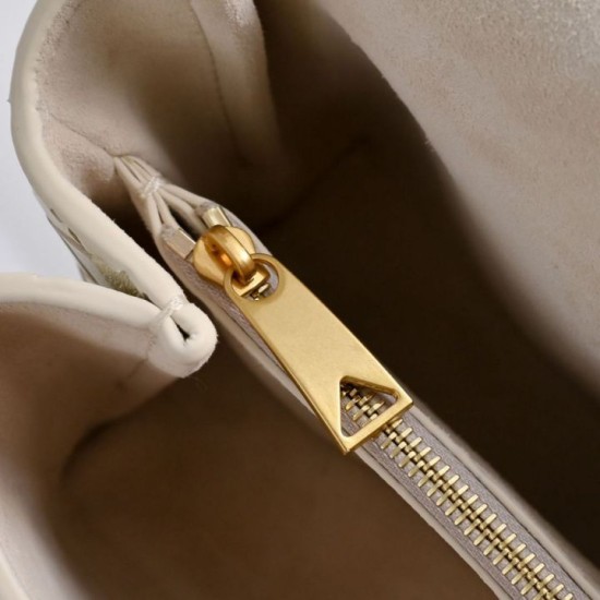 Replica di alta qualità Borsa a tracolla Notturno Intrecciato Bottega Veneta Bianco Imitazione