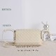 Replica di alta qualità Borsa a tracolla Notturno Intrecciato Bottega Veneta Bianco Imitazione