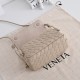 Replica di alta qualità Borsa a tracolla Notturno Intrecciato Bottega Veneta Beige Imitazione