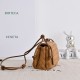Replica di alta qualità Borsa a tracolla Notturno Intrecciato Bottega Veneta Marrone scamosciato Imitazione