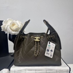 Replica di alta qualità Borsa a tracolla Chanel AS5293 con coulisse Verde Imitazione