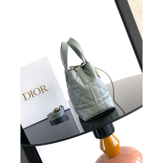 Replica di alta qualità Borsa Tote verticale piccolo Dior Toujours Blu Imitazione