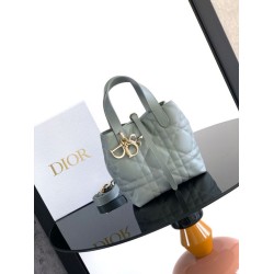 Replica di alta qualità Borsa Tote verticale piccolo Dior Toujours Blu Imitazione