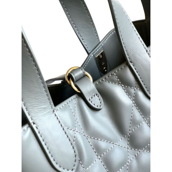 Replica di alta qualità Borsa Tote verticale piccolo Dior Toujours Blu Imitazione