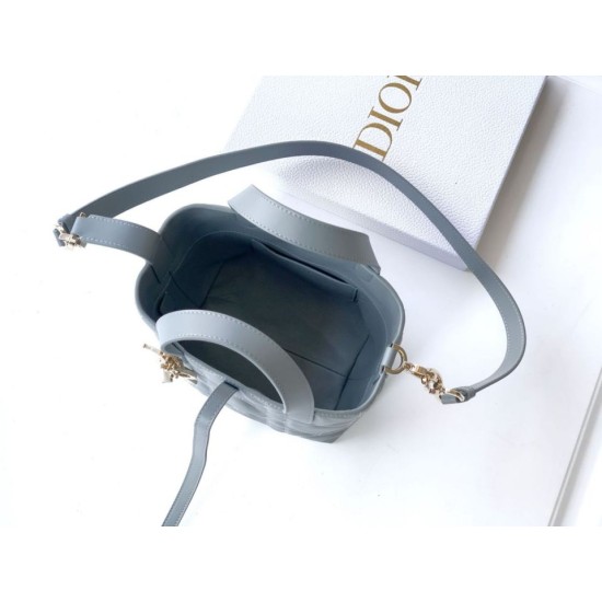 Replica di alta qualità Borsa Tote verticale piccolo Dior Toujours Blu Imitazione