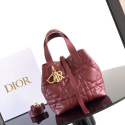 Replica di alta qualità Borsa Tote verticale piccolo Dior Toujours Rosso Imitazione