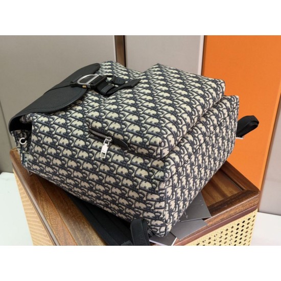 Replica di alta qualità Zaino Dior Heritage Saddle Flap Uomo Imitazione
