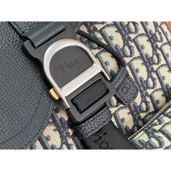 Replica di alta qualità Zaino Dior Heritage Saddle Flap Uomo Imitazione