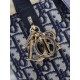 Replica di alta qualità Borsa Dior Denim Jacquard Oblique piccolo Toujours Blu Imitazione