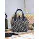 Replica di alta qualità Borsa Dior Denim Jacquard Oblique piccolo Toujours Blu Imitazione