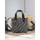 Replica di alta qualità Borsa Dior Denim Jacquard Oblique piccolo Toujours Blu Imitazione