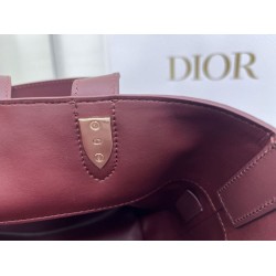 Replica di alta qualità Borsa Tote verticale piccolo Dior Toujours Borgogna Imitazione