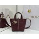 Replica di alta qualità Borsa Tote verticale piccolo Dior Toujours Borgogna Imitazione