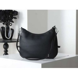 Replica di alta qualità Borsa a tracolla grande Prada Fold 1BC288 Nera/Marrone Imitazione