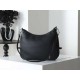 Replica di alta qualità Borsa a tracolla grande Prada Fold 1BC288 Nera/Marrone Imitazione