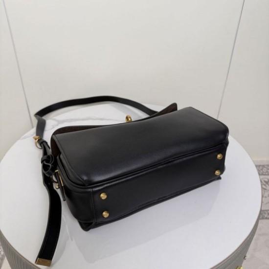 Replica di alta qualità Borsa a tracolla media Balenciaga Le 7 Nero Imitazione