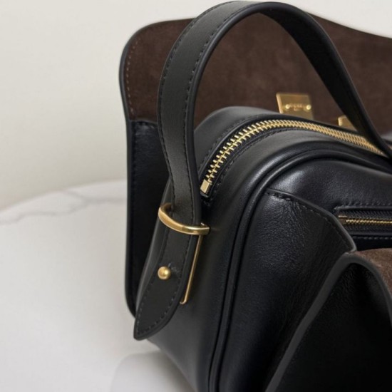 Replica di alta qualità Borsa a tracolla media Balenciaga Le 7 Nero Imitazione