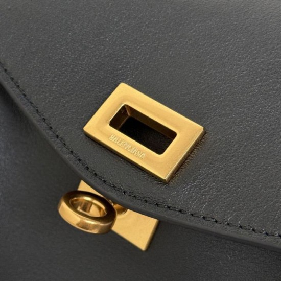 Replica di alta qualità Borsa a tracolla media Balenciaga Le 7 Nero Imitazione