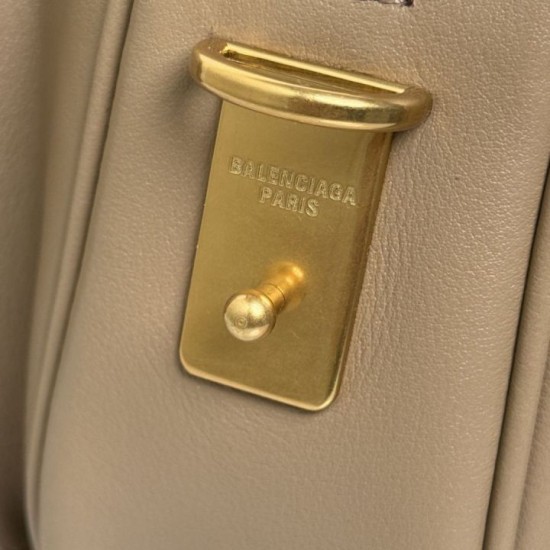 Replica di alta qualità Borsa a tracolla media Balenciaga Le 7 albicocca Imitazione