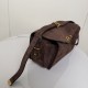 Replica di alta qualità Borsa a tracolla Balenciaga Le 7 scamosciata Marrone Imitazione