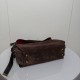 Replica di alta qualità Borsa a tracolla Balenciaga Le 7 scamosciata Marrone Imitazione