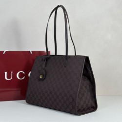 Replica Perfetta Borsa tote grande Gucci 875056 Londra Caffè Imitazione