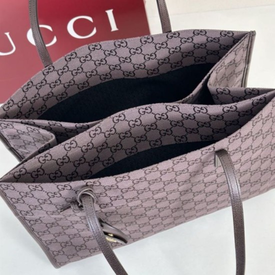 Replica AAA Borsa tote grande Gucci 875056 Londra Caffè Falsa Online Replica Perfetta Borsa tote grande Gucci 875056 Londra Caffè Imitazione