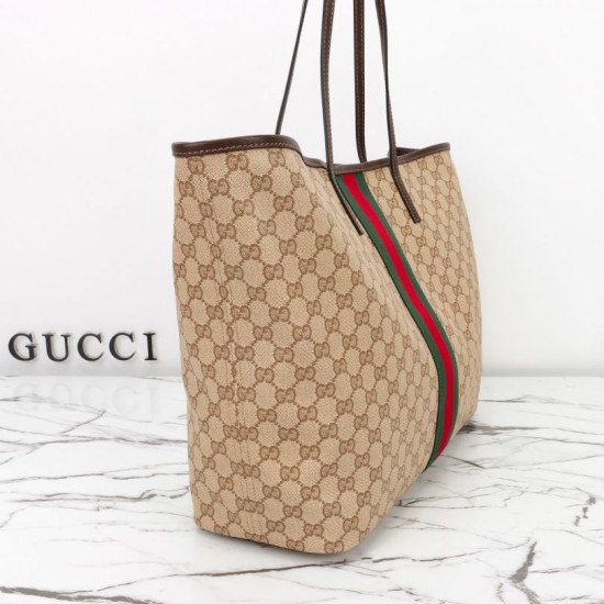 Replica AAA Borsa tote grande Gucci 874745 Tribeca Tela rivestita GG marrone Falsa Online Replica Perfetta Borsa tote grande Gucci 874745 Tribeca Tela rivestita GG marrone Imitazione