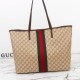 Replica AAA Borsa tote grande Gucci 874745 Tribeca Tela rivestita GG marrone Falsa Online Replica Perfetta Borsa tote grande Gucci 874745 Tribeca Tela rivestita GG marrone Imitazione
