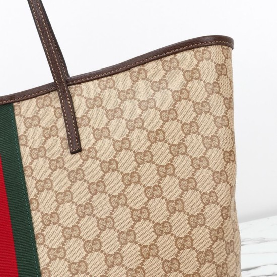 Replica AAA Borsa tote grande Gucci 874745 Tribeca Tela rivestita GG marrone Falsa Online Replica Perfetta Borsa tote grande Gucci 874745 Tribeca Tela rivestita GG marrone Imitazione