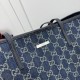 Replica Perfetta Borsa tote grande Gucci 874745 Tribeca Tela blu scuro Imitazione