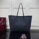 Replica Perfetta Borsa tote grande Gucci 874745 Tribeca Tela blu scuro Imitazione