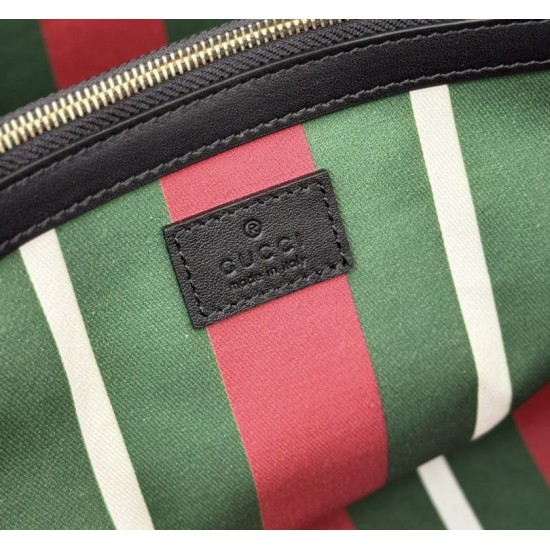 Replica Perfetta Borsa tote grande Gucci 815213 emblema GG e manici superiori Nero Imitazione
