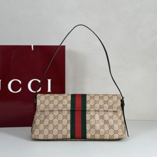 Replica Perfetta Borsa a tracolla media Gucci 874744 Madison marrone GG rivestita Imitazione