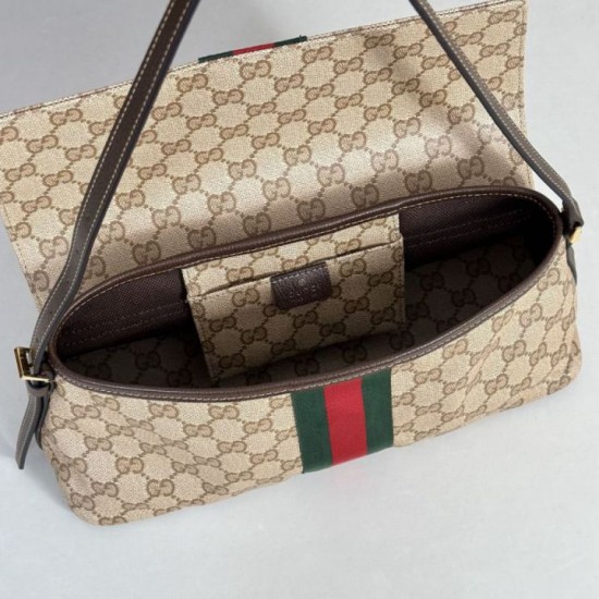 Replica Perfetta Borsa a tracolla media Gucci 874744 Madison marrone GG rivestita Imitazione