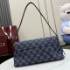 Replica Perfetta Borsa a tracolla media Gucci 874744 Madison Denim GG blu scuro Imitazione