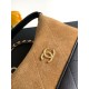 Replica Perfetta Pochette Chanel AP5187 Mini Coco Base con catena in camoscio marrone Imitazione