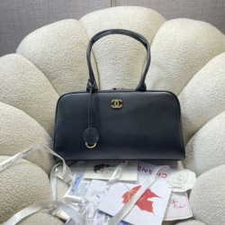 Replica Perfetta Borsa da bowling grande Chanel AS6211 nera e oro Imitazione