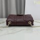 Replica Perfetta Borse Dior My Tender Dior Top Handle Mini Chain Bag Borgogna Imitazione