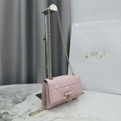Replica Perfetta Borsa Dior My Tender Dior Top Handle Mini Chain Bag Rosa Imitazione