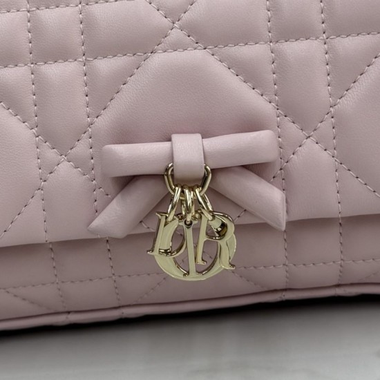 Replica Perfetta Borsa Dior My Tender Dior Top Handle Mini Chain Bag Rosa Imitazione