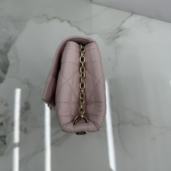 Replica Perfetta Borsa Dior My Tender Dior Top Handle Mini Chain Bag Rosa Imitazione