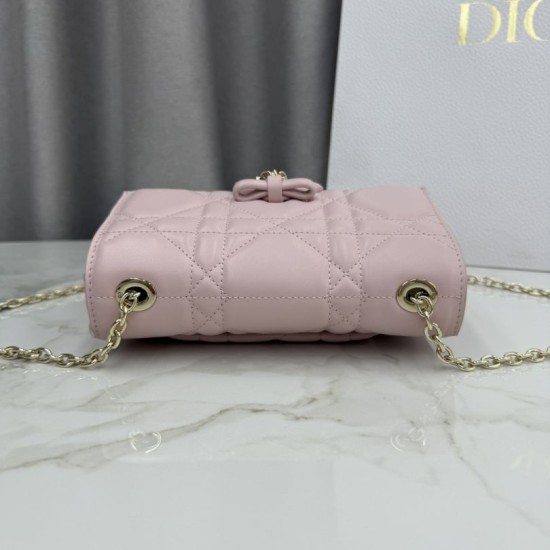 Replica Perfetta Borsa Dior My Tender Dior Top Handle Mini Chain Bag Rosa Imitazione